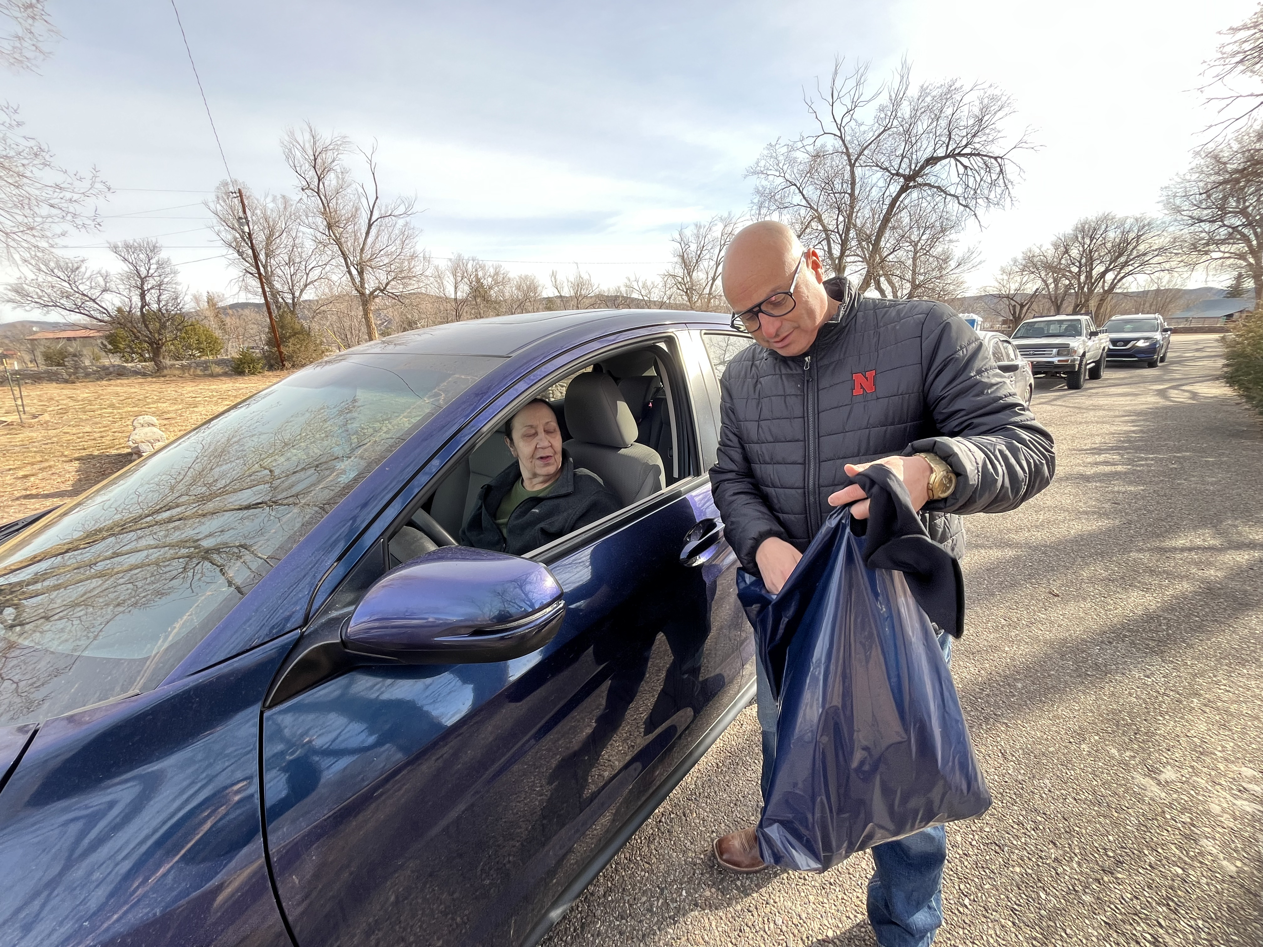 President Balderas at Food Depot El Rito 